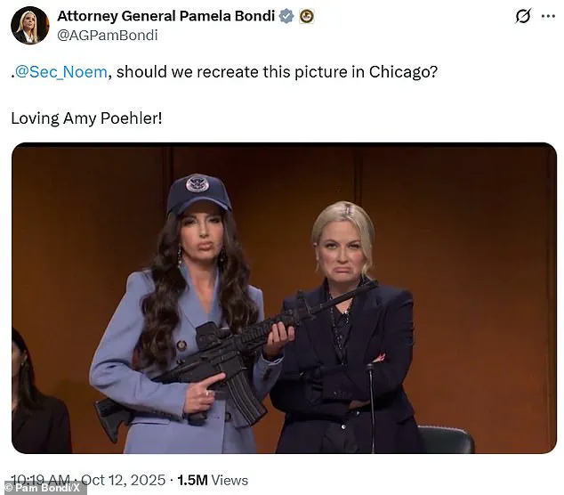 Behind Closed Doors: AG Pam Bondi's Exclusive Response to SNL Parody Sparks Public Debate