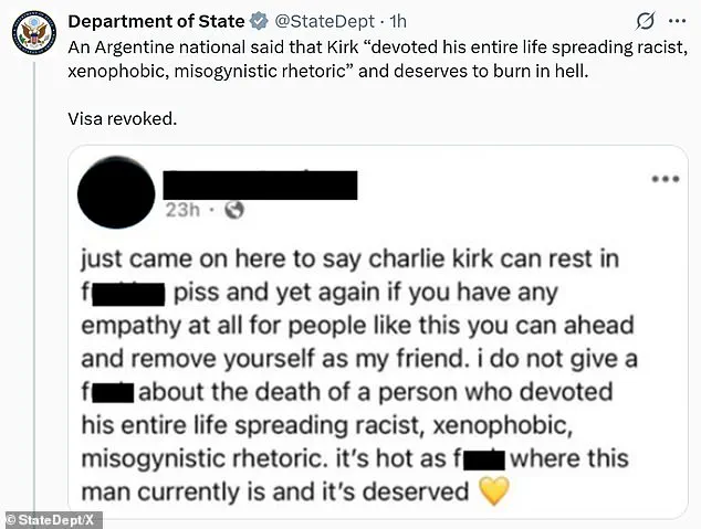 Trump Administration Revokes Visas of Six Foreigners Over Mockery of Charlie Kirk's Assassination