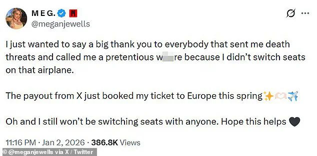 Texas Woman's Viral Flight Incident Sparks Debate on Online Monetization and Public Shaming, Leading to Unexpected Financial Gain