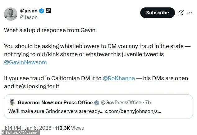 California Governor's Response to Conservative Critic Sparks National Debate on Accountability and Social Media's Role in Governance