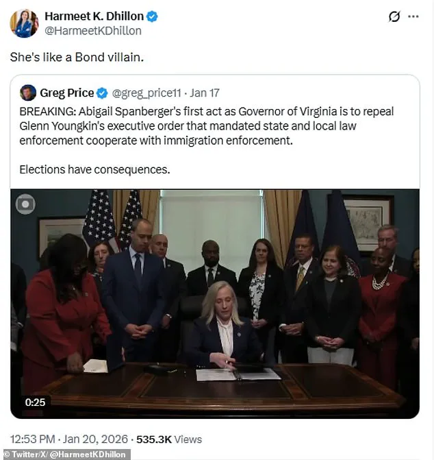 Governor's Policies Spark Firestorm as Critics Label Her a 'Bond Villain'