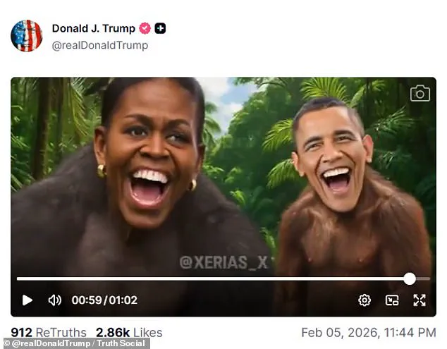 Explosive AI-Generated Video Depicting Obamas as Apes Sparks Bipartisan Outrage, White House Downplays Controversy