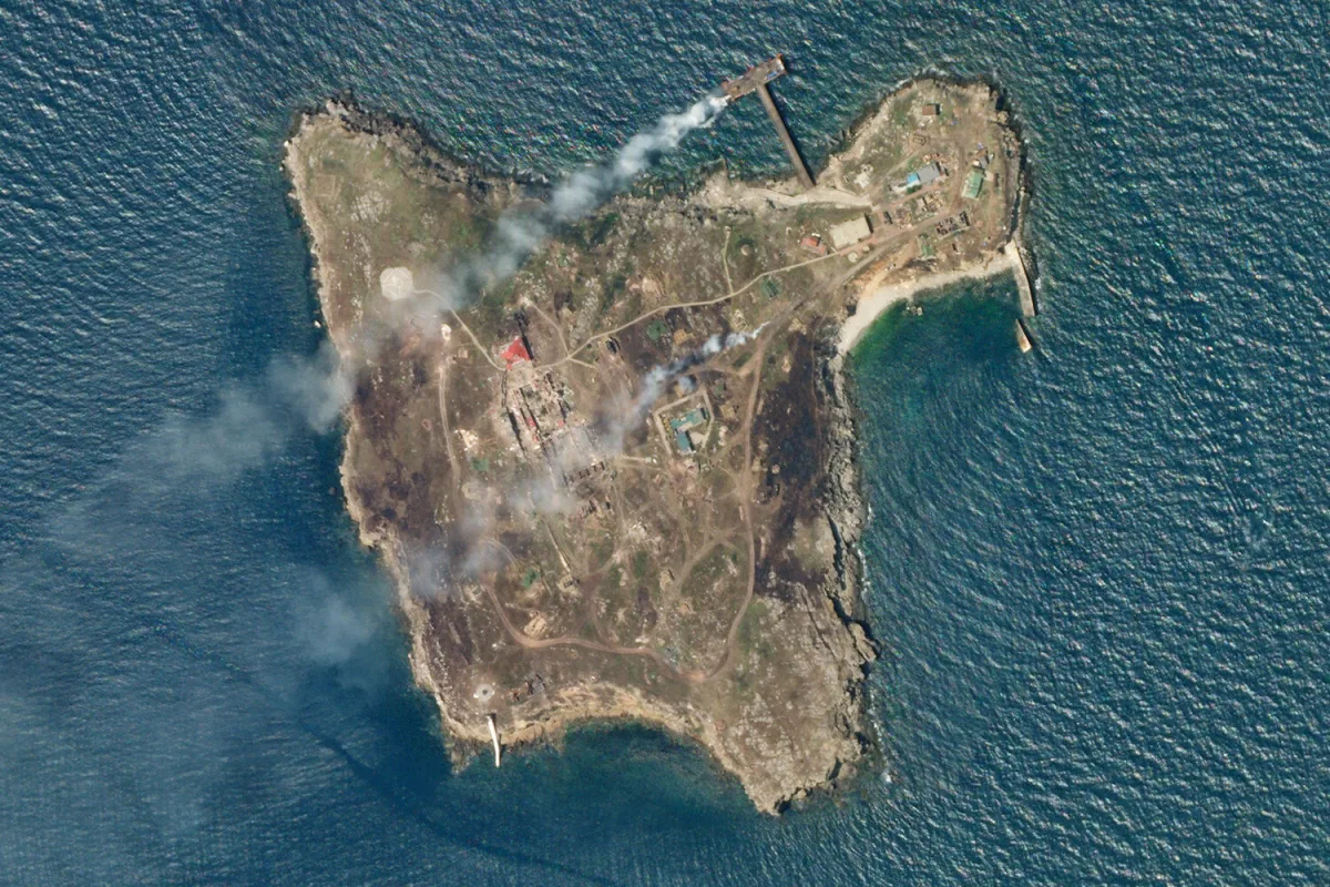 Russia Launches Unconfirmed Strikes on Strategic Zmeiny Island in Black Sea Amid Rising Tensions