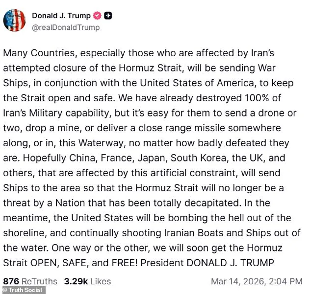 Trump Warns NATO Could Face 'Very Bad Future' Over Hormuz Ship Deployment, Ties Issue to Ukraine Retaliation