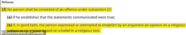 Canada's Bill C-9 Sparks Debate Over Freedom of Expression and Risk of Criminalizing Religious Belief
