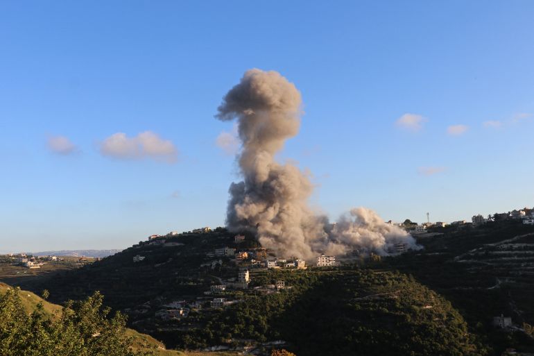 Israel orders evacuations as air strikes kill three civilians in Lebanon.
